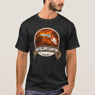 Antelope Canyon Arizona Travel Badge T-Shirt
