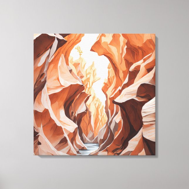 Antelope Canyon Canvas Print (Front)