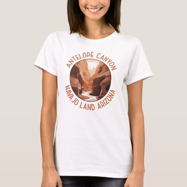 Antelope Canyon Distressed Circle T-Shirt (Front)