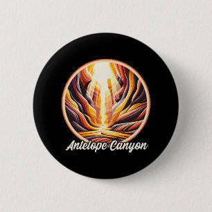 Antelope Canyon Hiking 6 Cm Round Badge