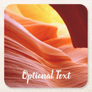 Antelope Canyon in Arizona  Square Paper Coaster