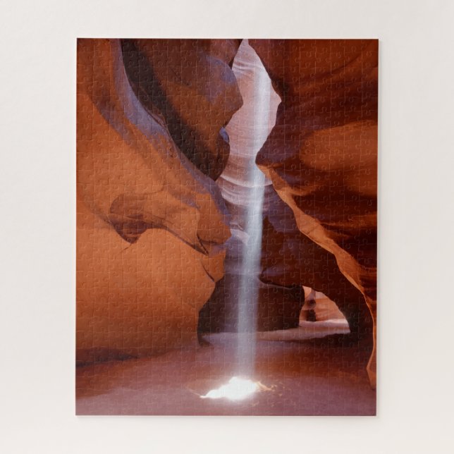 Antelope Canyon in Arizona with Light Beam Jigsaw Puzzle (Vertical)