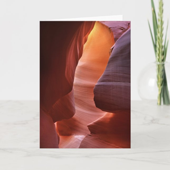 Antelope Canyon Slot Formations Card (Front)