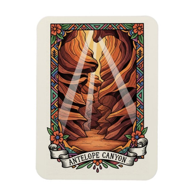 Antelope Canyon  Souvenir Magnet (Vertical)