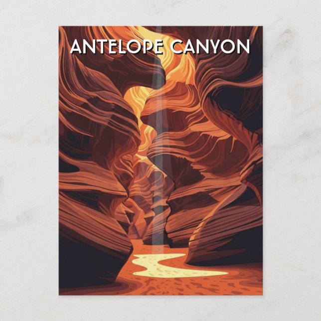 Antelope Canyon  Souvenir Postcard (Front)