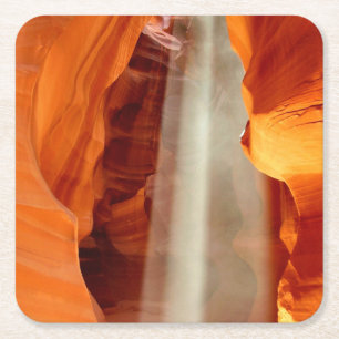 Antelope Canyon Square Paper Coaster