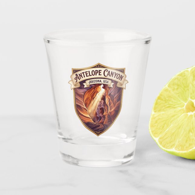 Antelope Canyon USA Shot Glass (Front)