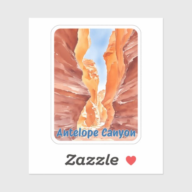 Antelope Canyon Watercolor (Sheet)