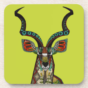 antelope chartreuse coaster