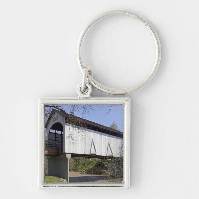 Antelope Creek Covered Bridge, built in 1922 Key Ring (Front)
