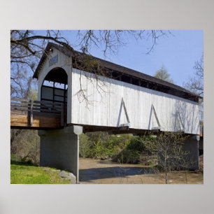 Antelope Creek Covered Bridge, built in 1922 Poster