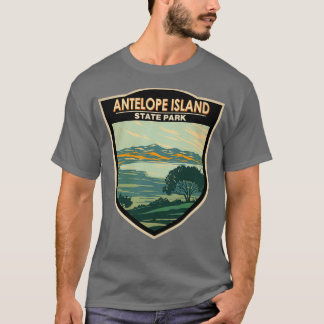 Antelope Island State Park Utah Badge T-Shirt
