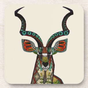 antelope ivory coaster