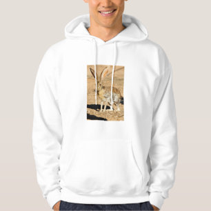 Antelope jackrabbit portrait, Arizona Hoodie