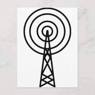 antenna aerial sign postcard