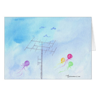 Antenna with Balloons and Birds