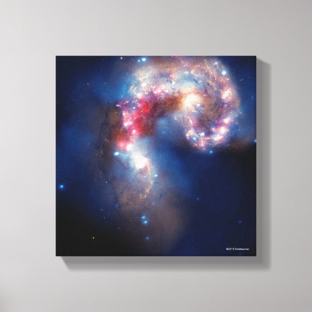 Antennae: A Galactic Spectacle Canvas Print (Front)