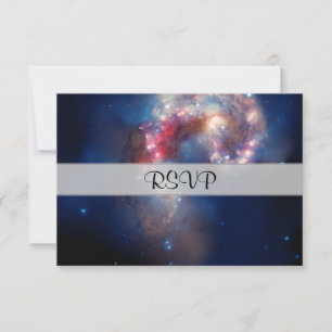 Antennae Galaxies Colourful Composite RSVP Card