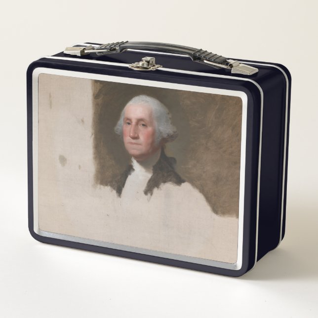 Anthaeneum George Washington 1st US President Metal Lunch Box (Front)