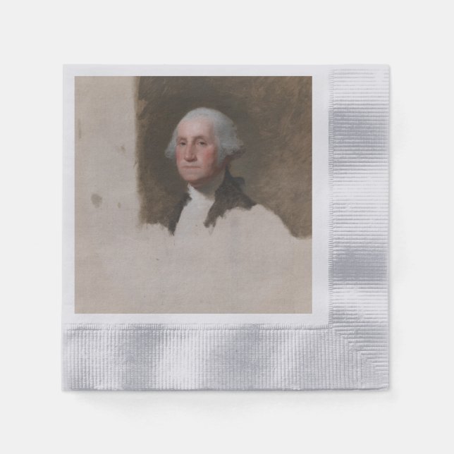 Anthaeneum George Washington 1st US President Napkin (Front)