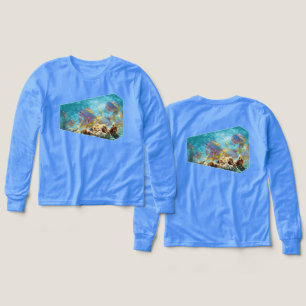 Anthias fish at coral reef - Photographic design  