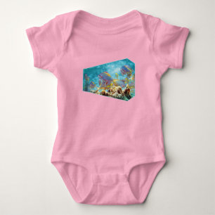 Anthias fish at coral reef - Photographic design   Baby Bodysuit