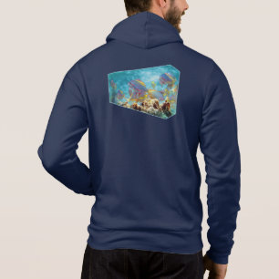 Anthias fish at coral reef - Photographic design Hoodie