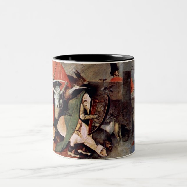 Anthony Altar -Temptation of St. Anthony, detail 7 Two-Tone Coffee Mug (Center)