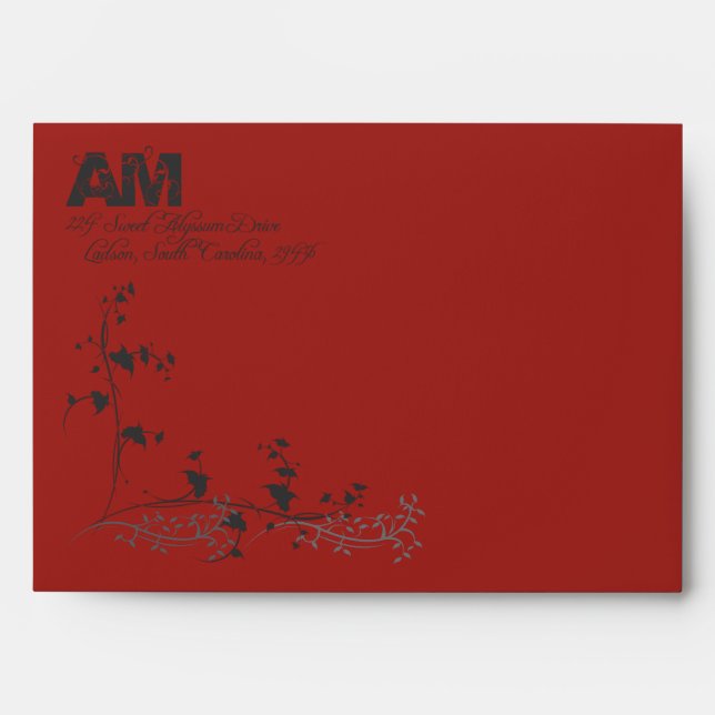 Anthony and Maggie Save the Date Envelope (Front)