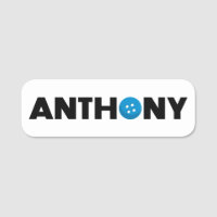 Anthony button name tag
