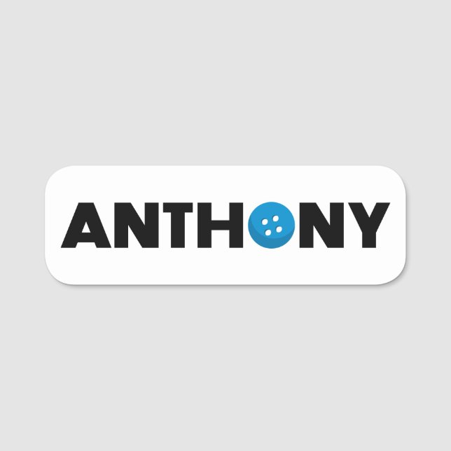 Anthony button name tag (Front)
