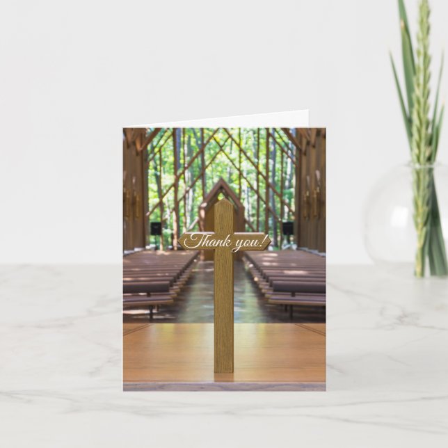 Anthony Chapel Cross Thank You Card (Front)