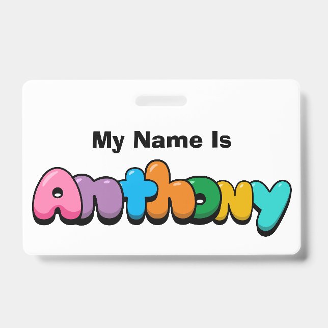 Anthony ID Badge (Front)