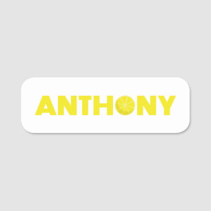 Anthony Lemon Name Tag
