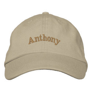 "Anthony" Mens Name In Embroidery, Embroidered Hat