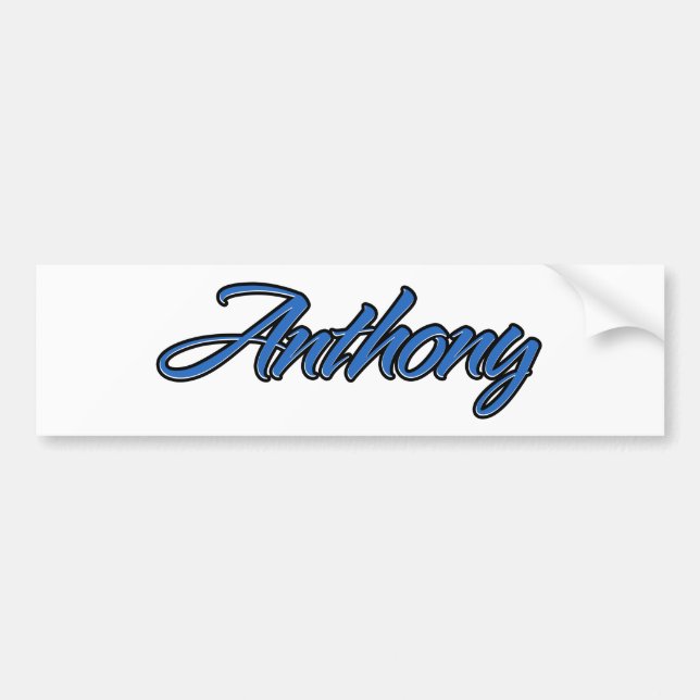 Anthony Name blue Aufkleber Sticker Autoaufkleber (Front)