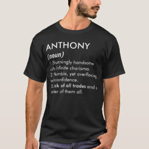 Anthony name, Editable name, Custom name T-Shirt