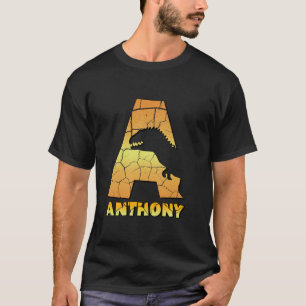 Anthony personalised boys dinosaur cute custom kid T-Shirt