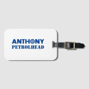 Anthony Petrol Head Luggage Tag