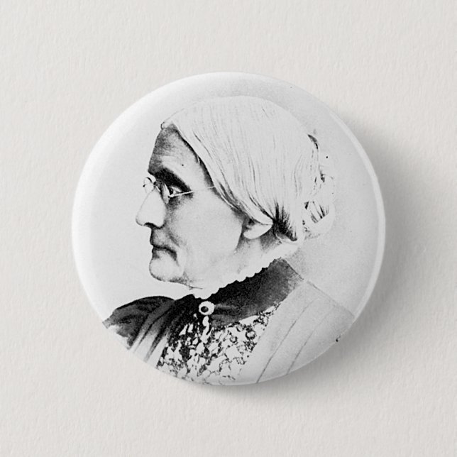 Anthony ~ Susan B. Woman Suffrage Leader 6 Cm Round Badge (Front)