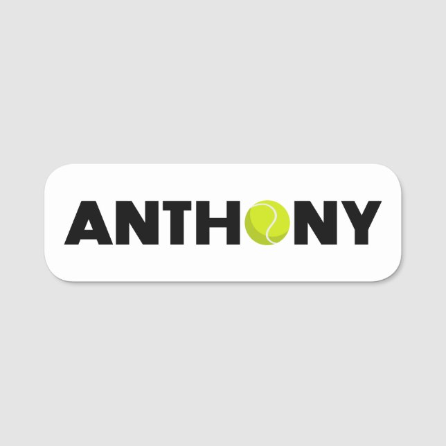 Anthony Tennis Name Tag (Front)