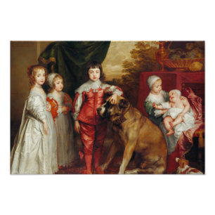 Anthony van Dyck- Five Eldest Children of Charles Photo Print