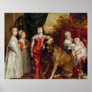 Anthony van Dyck- Five Eldest Children of Charles Poster