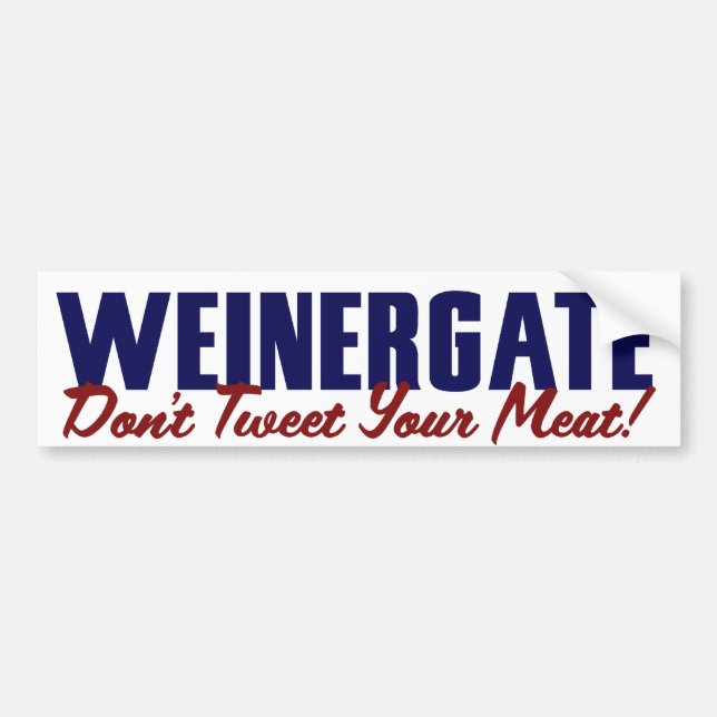 Anthony Weiner Bumper Sticker (Front)