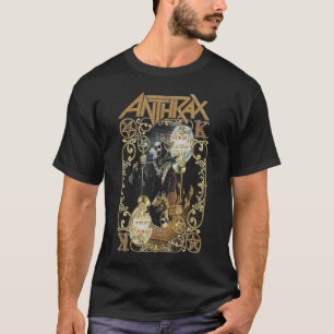 Anthrax Gothic Gold Pentagram Vintage Heavy Metal T-Shirt