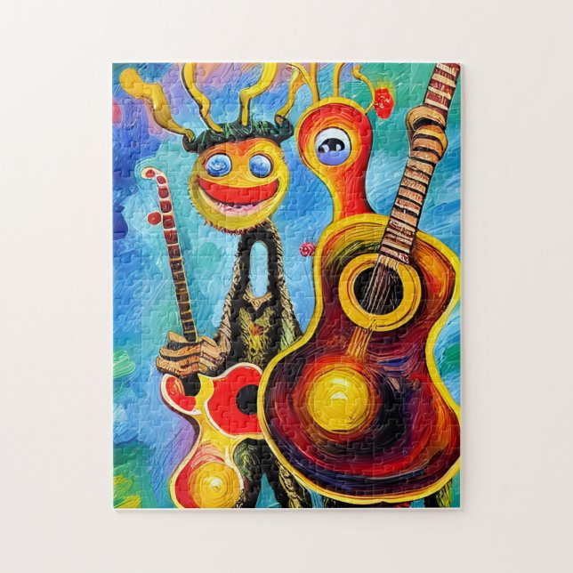 Anthromorphic Guitars Jigsaw Puzzle (Vertical)