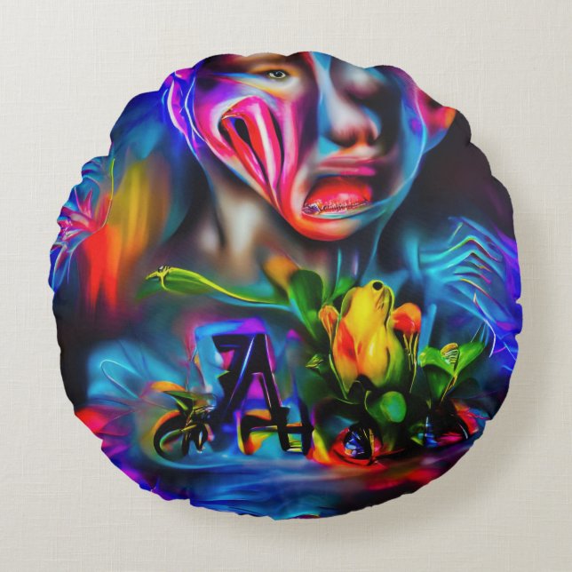 Anthrophobia 2 round cushion (Front)