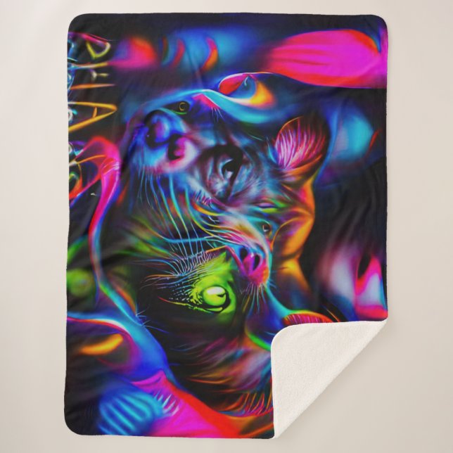 Anthrophobia  sherpa blanket (Front)