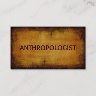 Anthropologist Antique Brushed Business Card