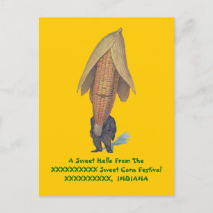 ANTHROPOMORPHIC ~ ANTIQUE CORN MAN Image~ POSTCARD